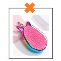 Haarborstel handmodel unicorn oil